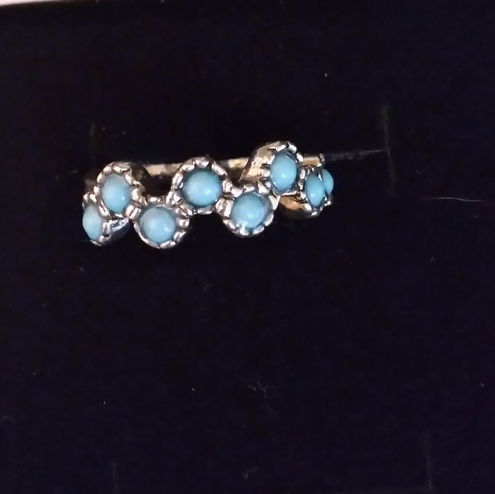 Sterling silver S925 turquoise ring.